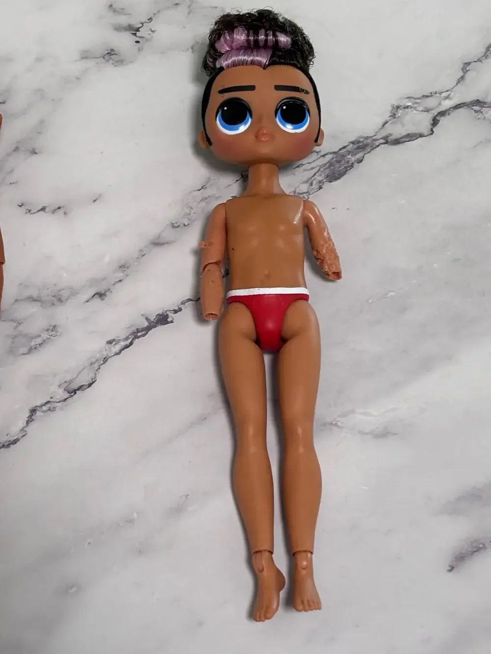 L.O.L Surprise! OMG Movie Magic Fashion Tough Dude Doll Pink Black Hair Toy